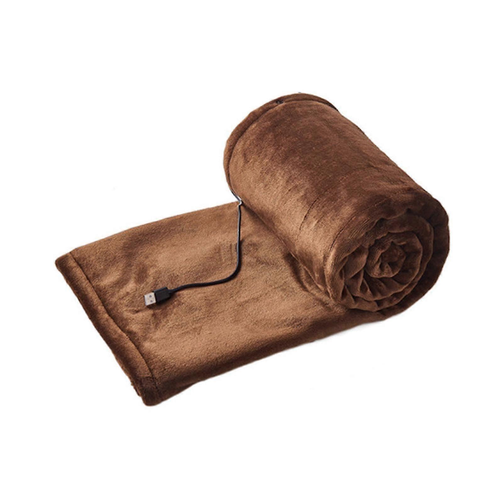 Usb Rechargeable Electric Heated Blanket - Cozy Flannel Fabric With Intelligent Constant Temperature, Multiple Protection Technologies-SDR