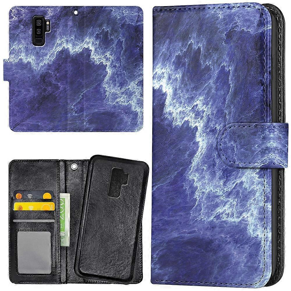 Samsung Galaxy S9 Plus - Plånboksfodral/Skal Marmor