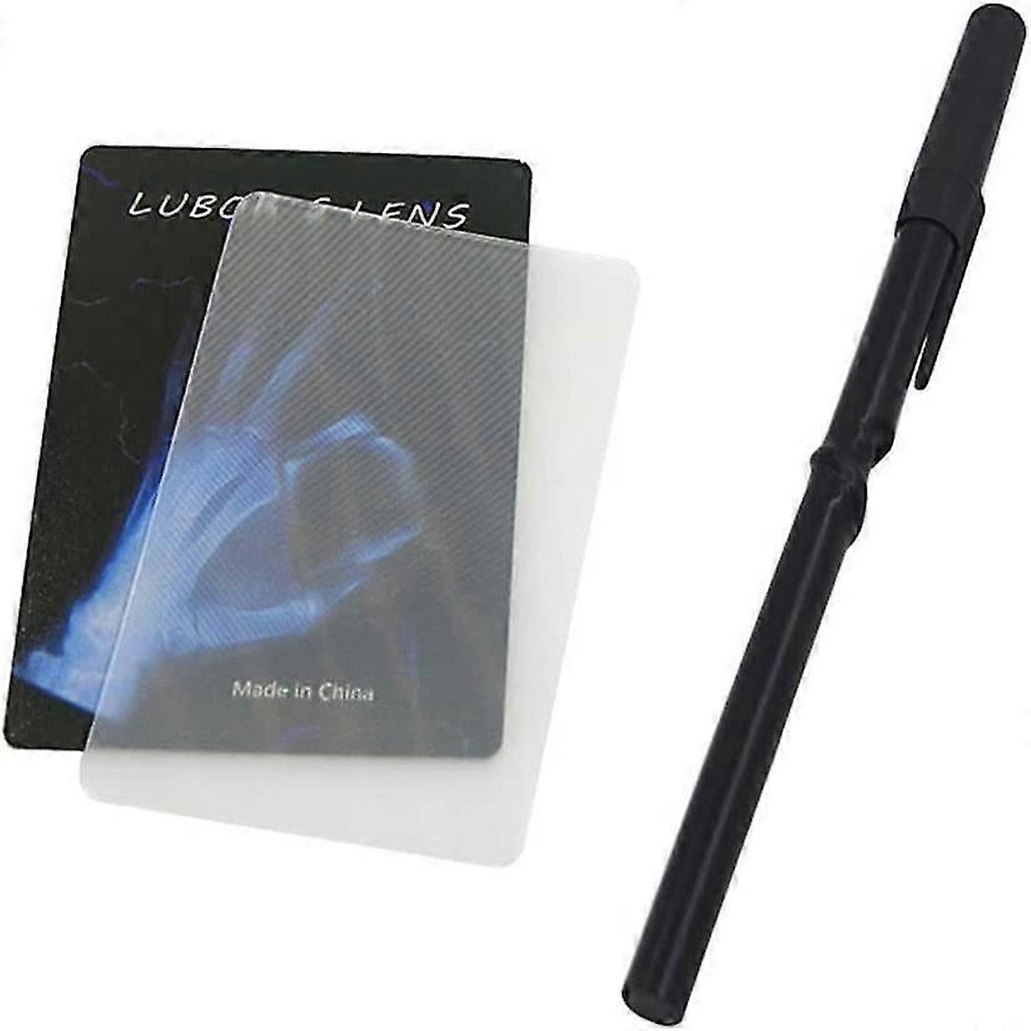 Lens Card and Pen,Magic Trick Kids Toy for Beginner