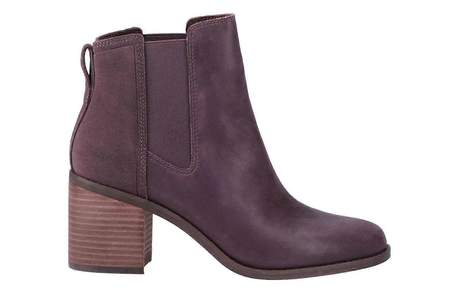 Toms Evelyn Boots Plum