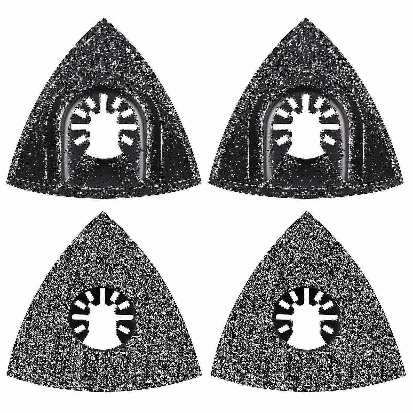 4 Pieces 80mm Sanding Pads Compatible with Multi-Function Power Tools, Replacement Accessories for Oscillating Tools
