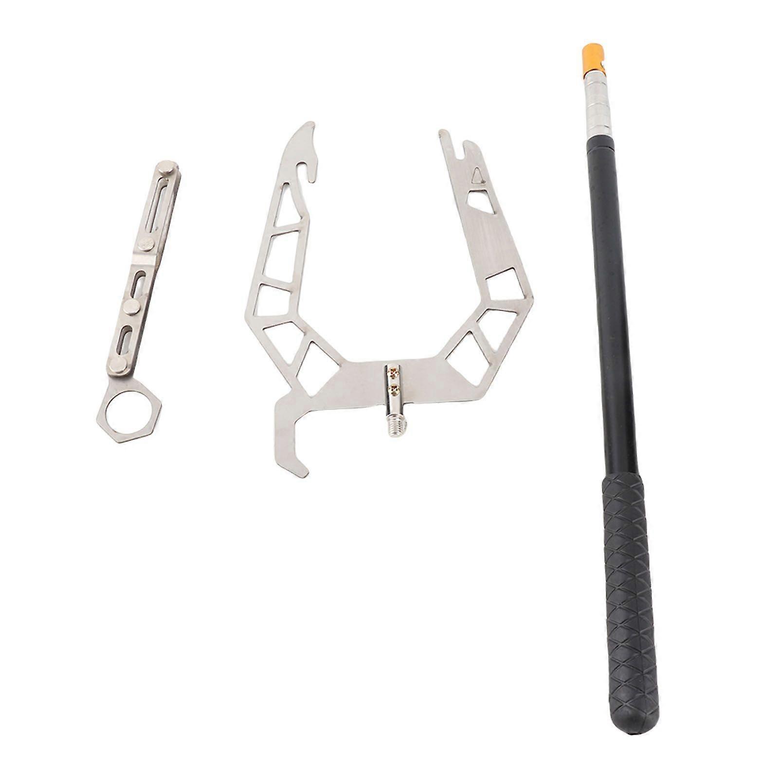 UType Boat Hook Threader MultiPurpose Telescope Dock Hook Ship Docking Equipment Tool