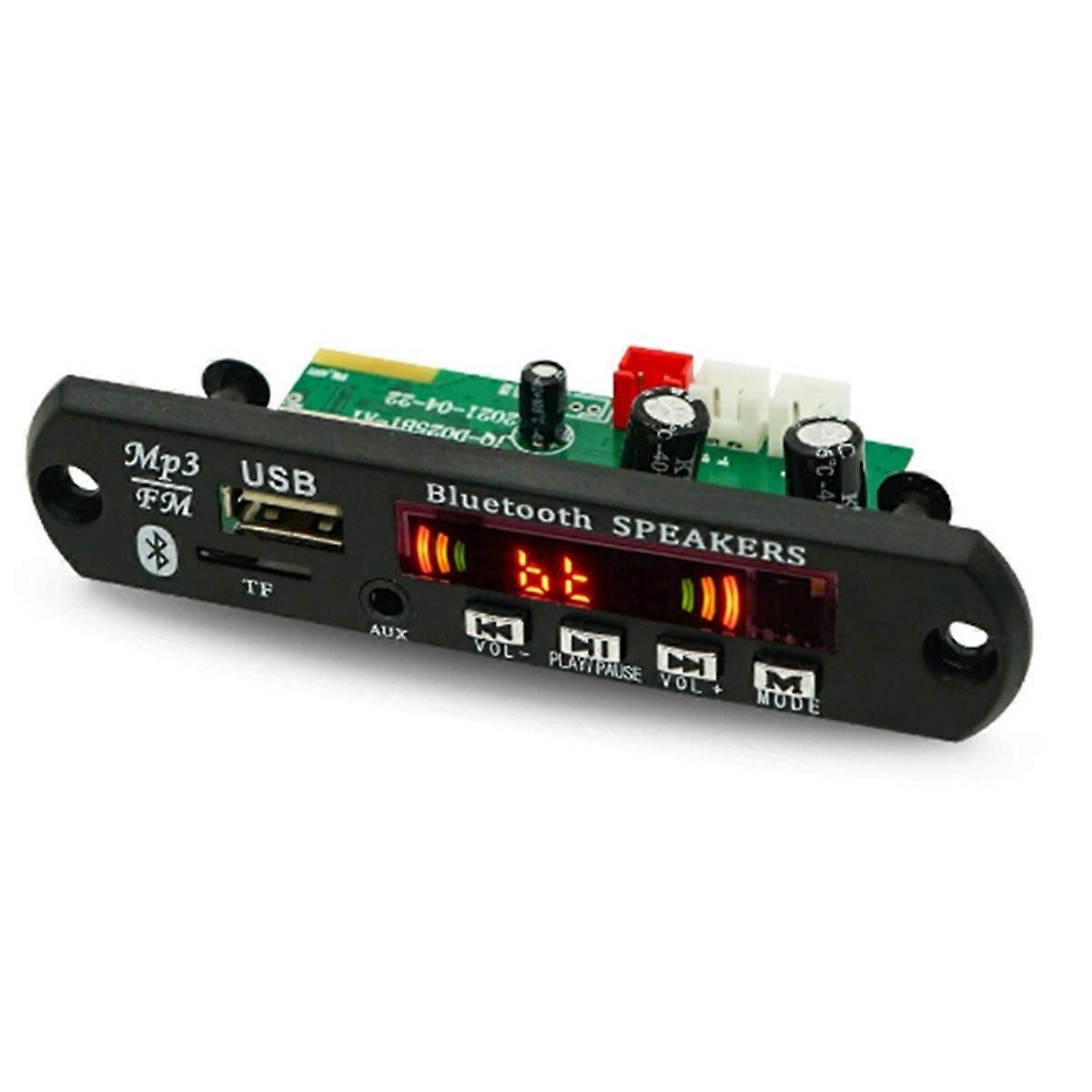 Amplifier MP3 Decoder Board Bluetooth V5.0 Car MP3 Player USB FM AUX Radio Recording Module for Speaker Handsfree