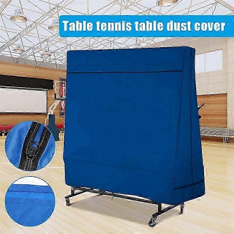 Portable Ping Pong Table Cover with Dual Zipper, Multipurpose Waterproof Protective Cover for Table Tennis Table