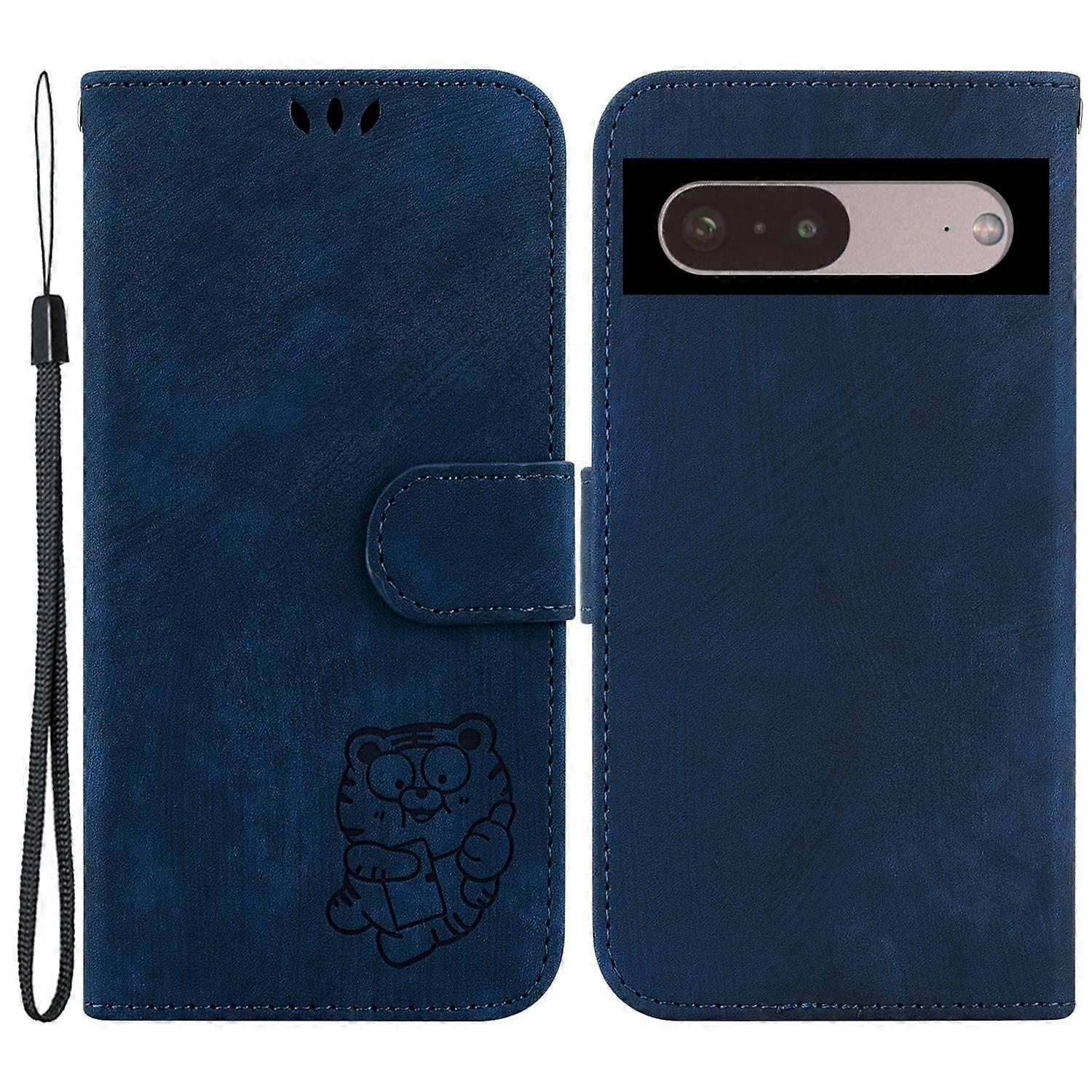 Wallet Shell for Google Pixel 7 5G,Tiger Pattern Imprinted PU Leather Phone Cover Flip Stand Case
