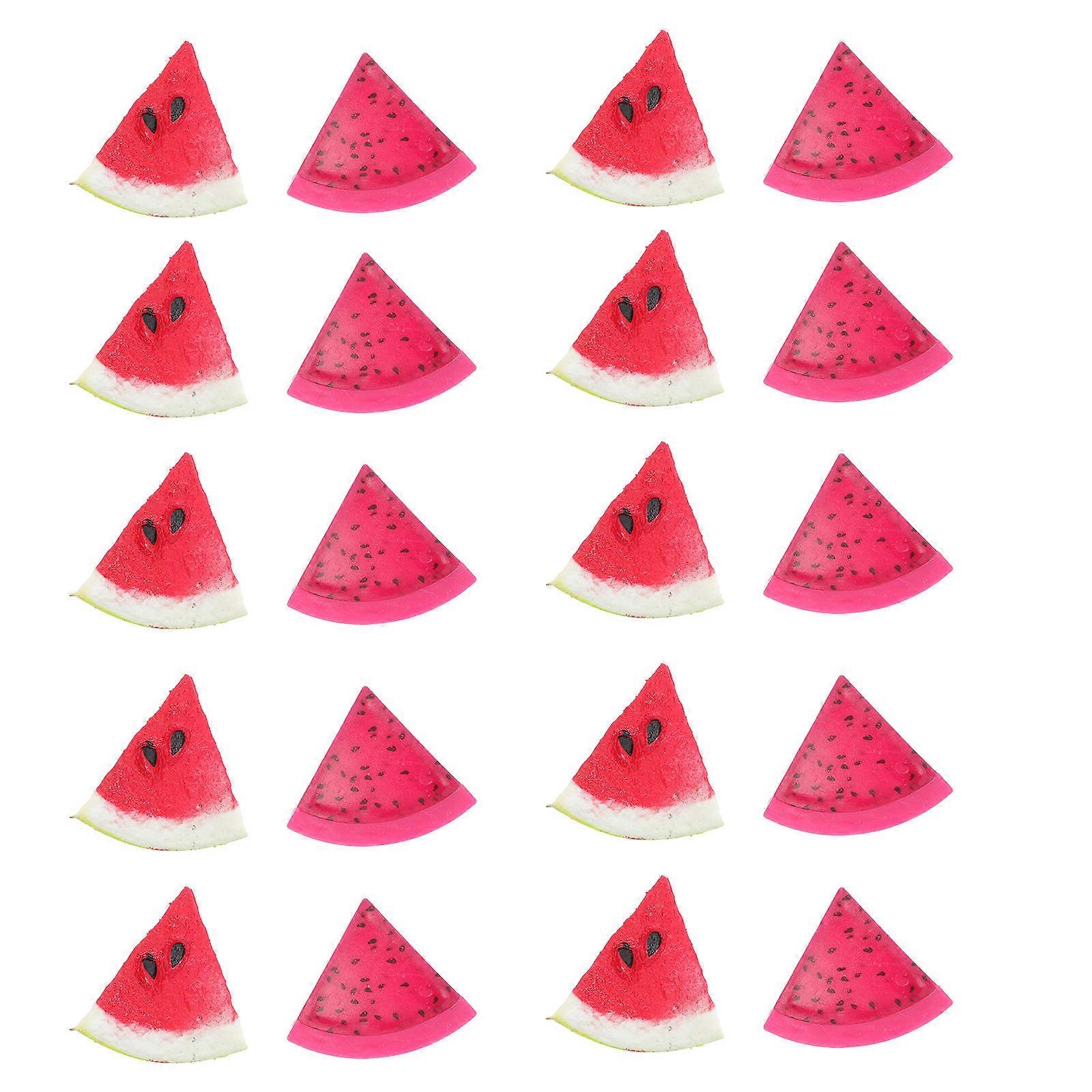 Pitaya Slice Ornament Simulated Fruit Slice for Display 1Set