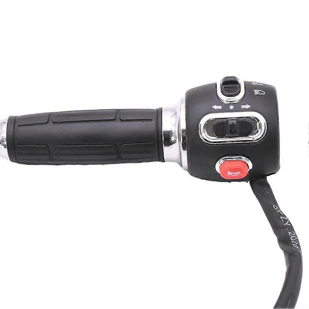 Electric Scooter Throttle 12V72V With Headlight And Signal For EBike And Tricycle Conversion Left Side Without Lever