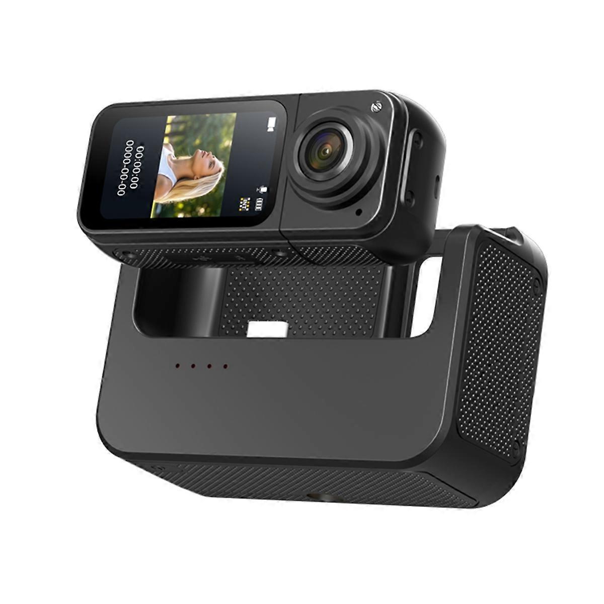 2.7K Thumb Camera Wifi Action Camera 180 Rotate Sport Cam Black