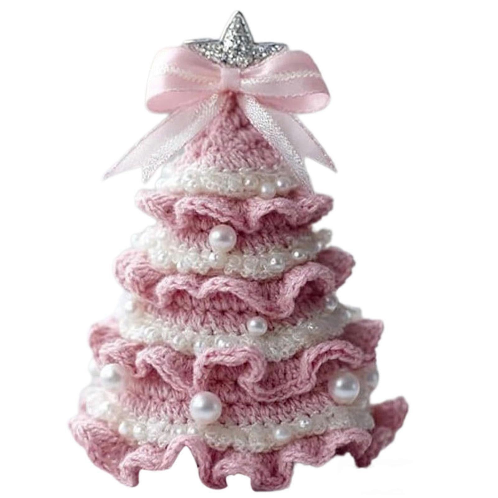DIY Crochet Xmas Tree Kit for Beginners Fun Crafting Activity for Holiday Home Decor, Family Bonding, and Festive Parties