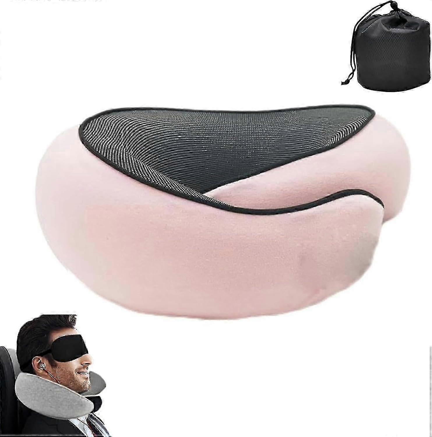 Memory foam U-shaped pillow can store U-shaped pillow neck pillow travel airplane travel pillow nap