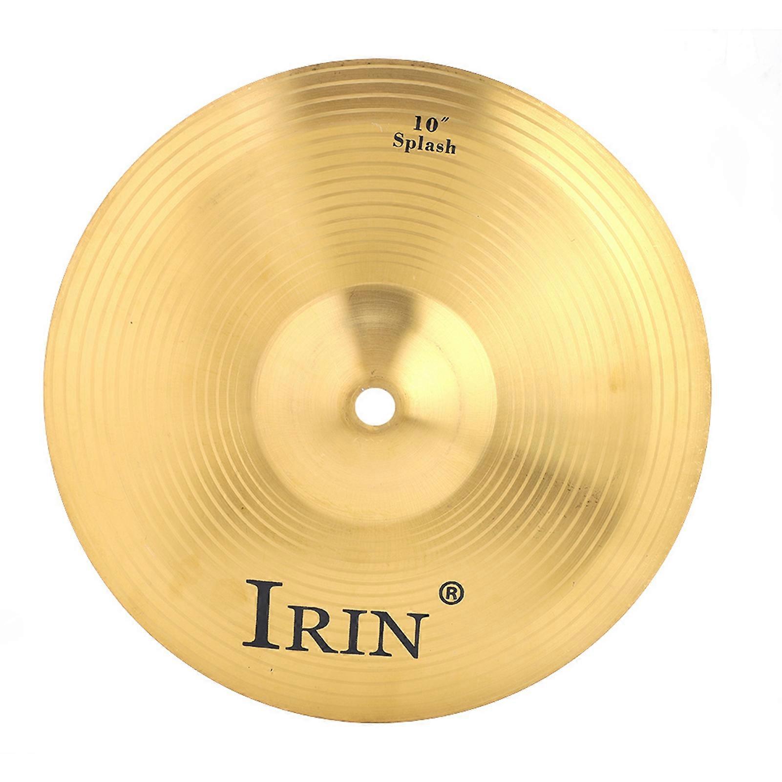 IRIN Durable Brass 25cm Splash Cymbal Drum Accessory
