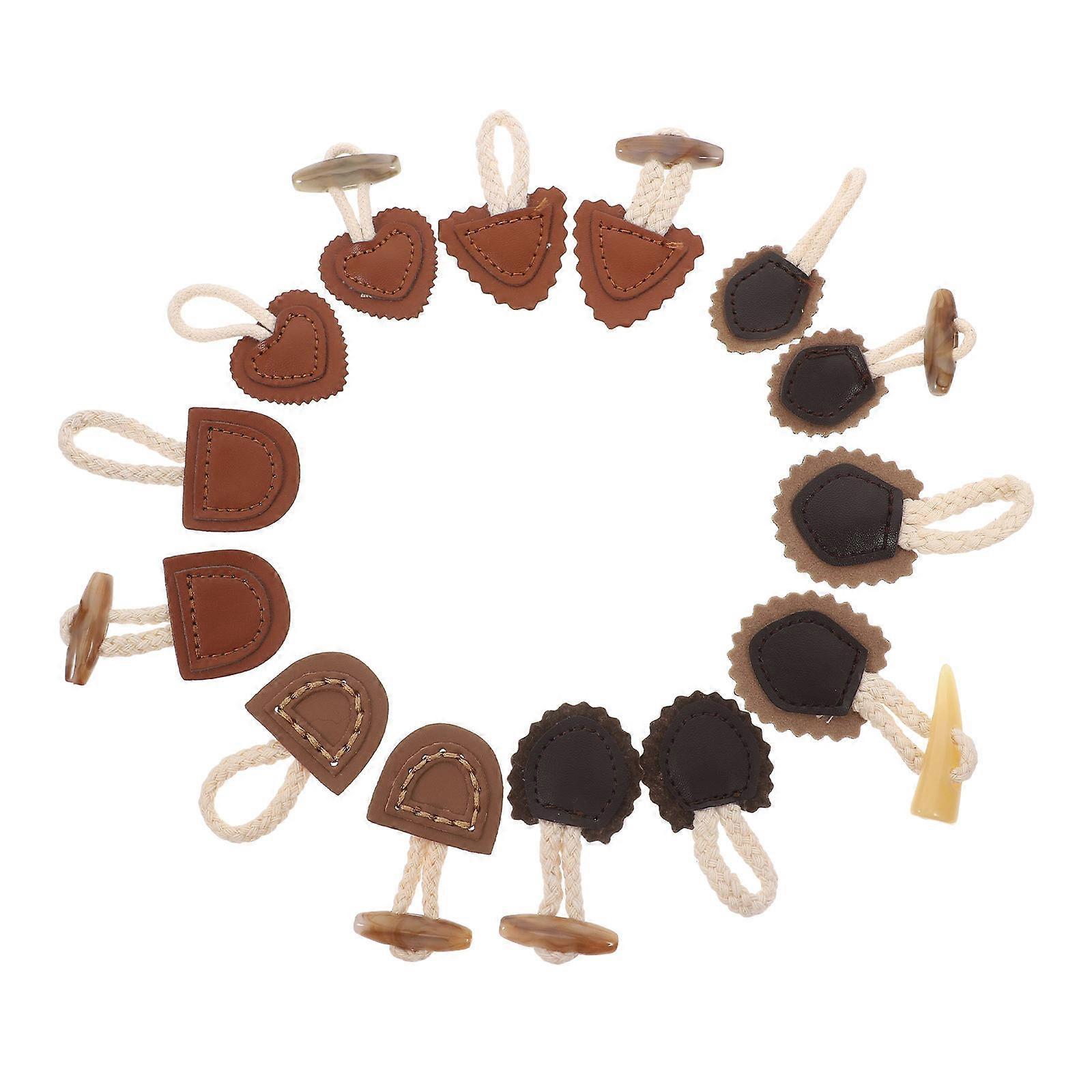 Clothing Toggle Button Resin Material for 21Pairs Kids Clothes