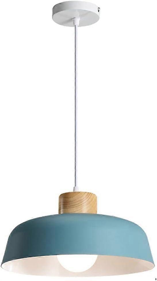 Pendant Light Fixtures Vintage Hanging Lamp E27 Socket 110240V Blue 14.9in Dining Table Compatible Ceiling Light