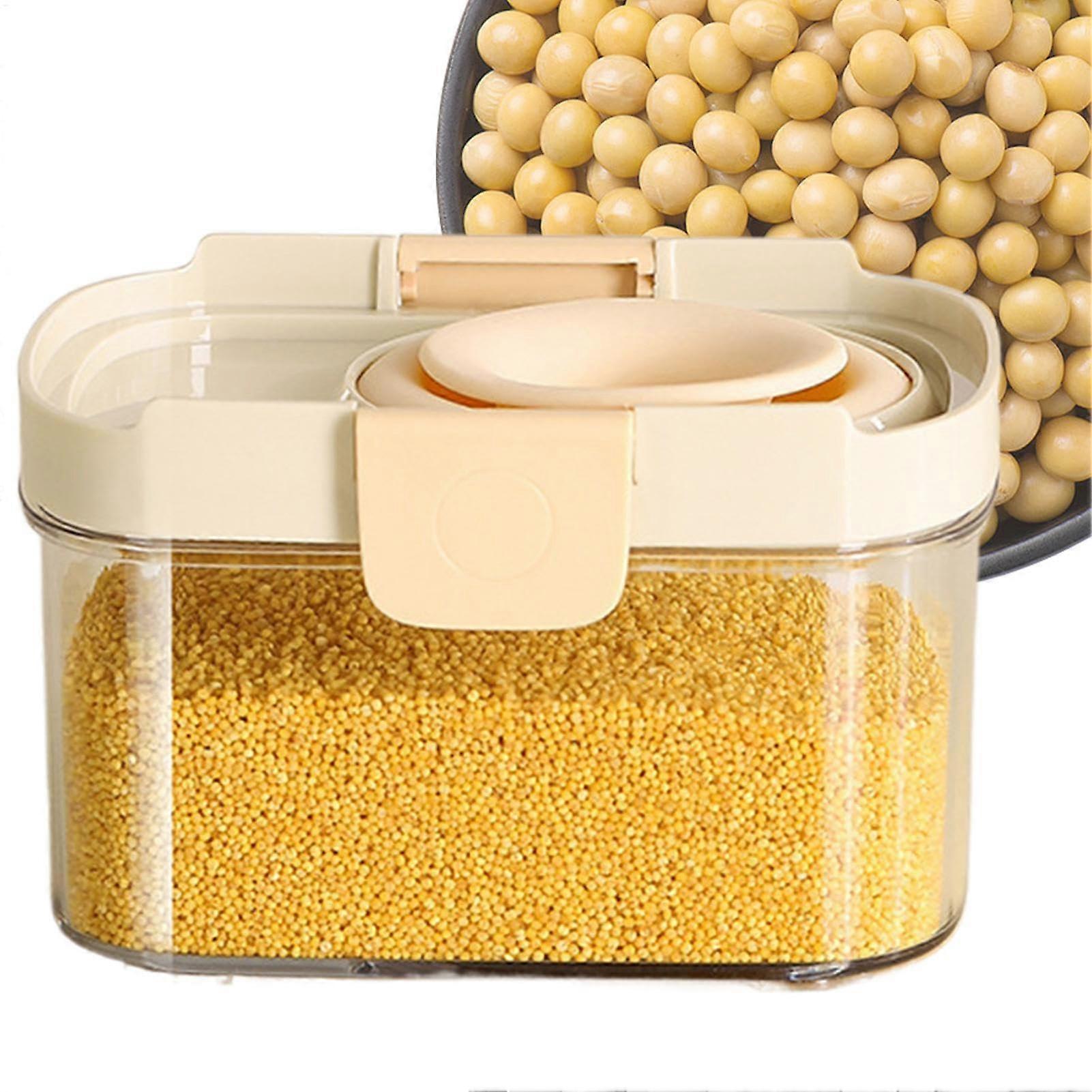 Dry Food Storage Containers Cereal Containers With Spout Clear Acrylic Airtight Transparent Pantry Jars