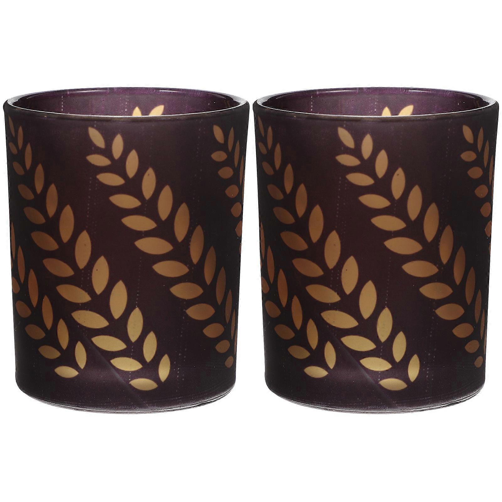 Glass Candle Cup with for Candle Drip Protection 2Pcs