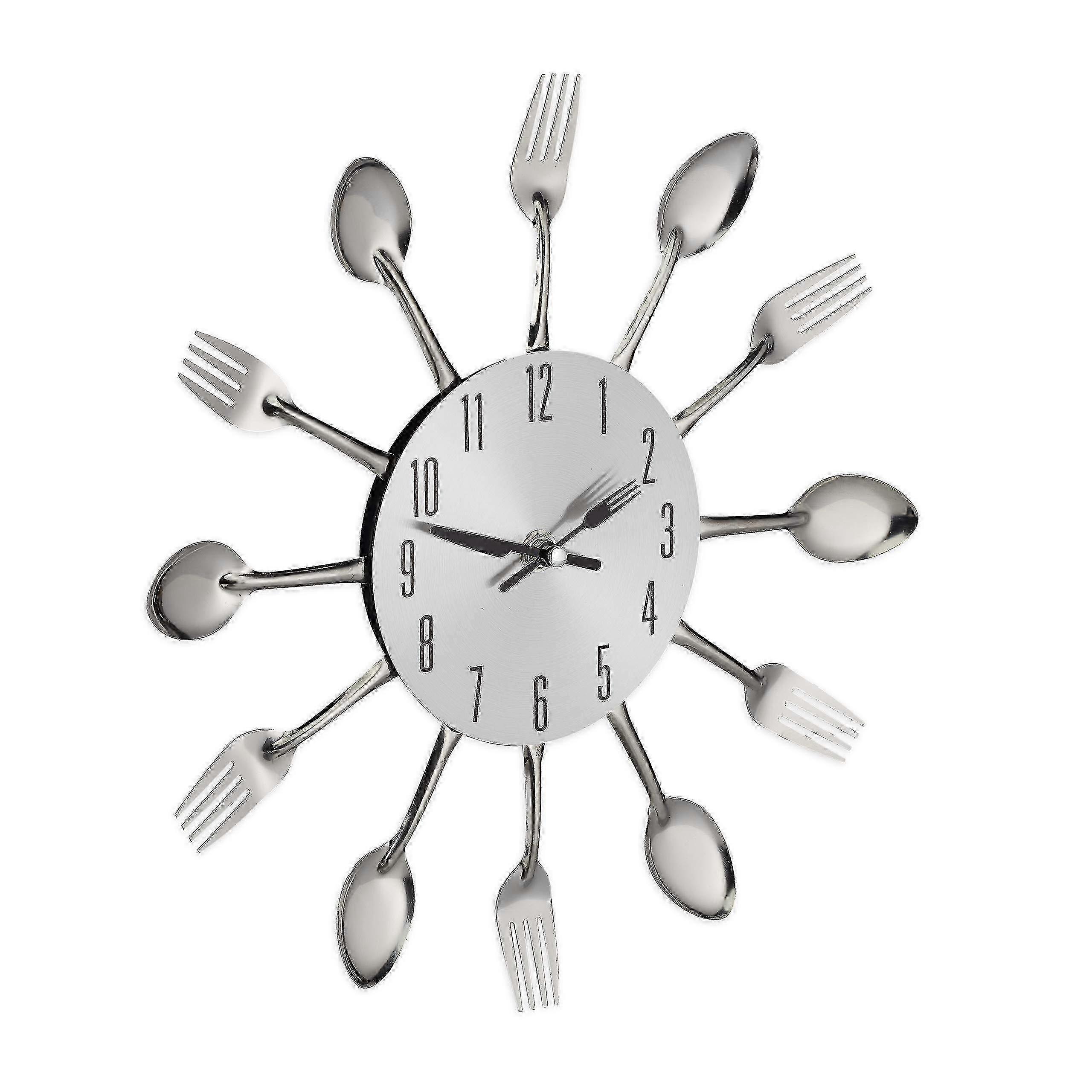 31 cm Silver Wall Clock for Kitchen 2025