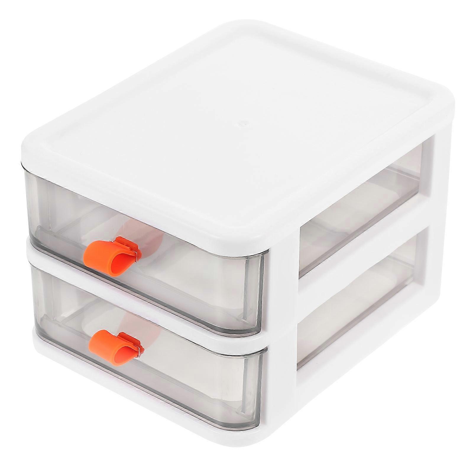 Desktop Storage Box Desktop Organizer for Office 2Pcs Practical Storage Box