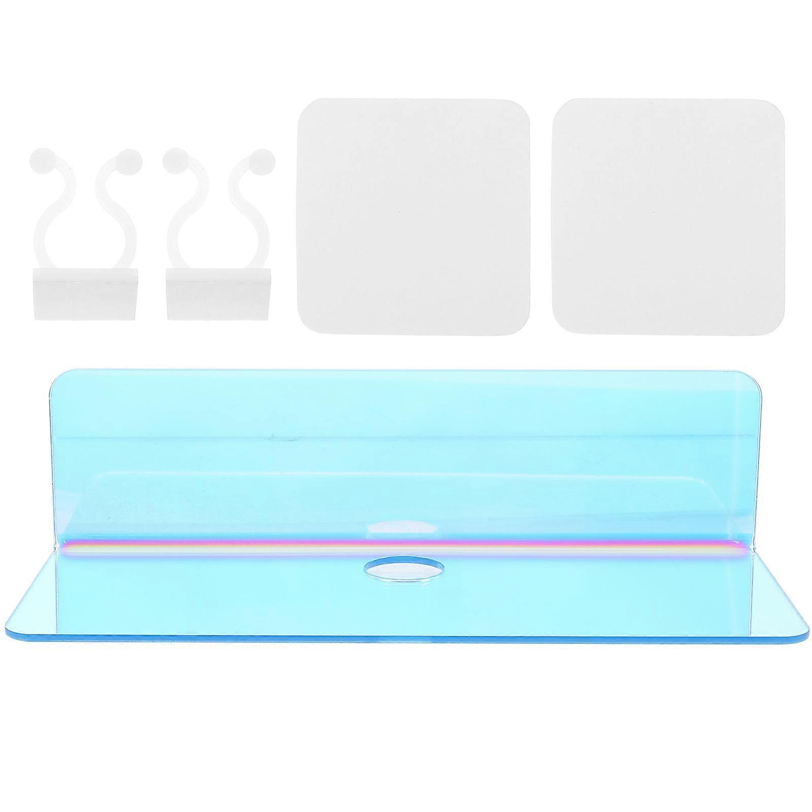 5Pcs Acrylic Iridescent Wall Shelf for Storage Shelves