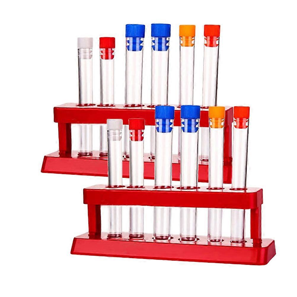 Corrosion Resistant Test Tube Holder for Chemistry Lessons in School with 4 Tube Racks Designed for Practical Use