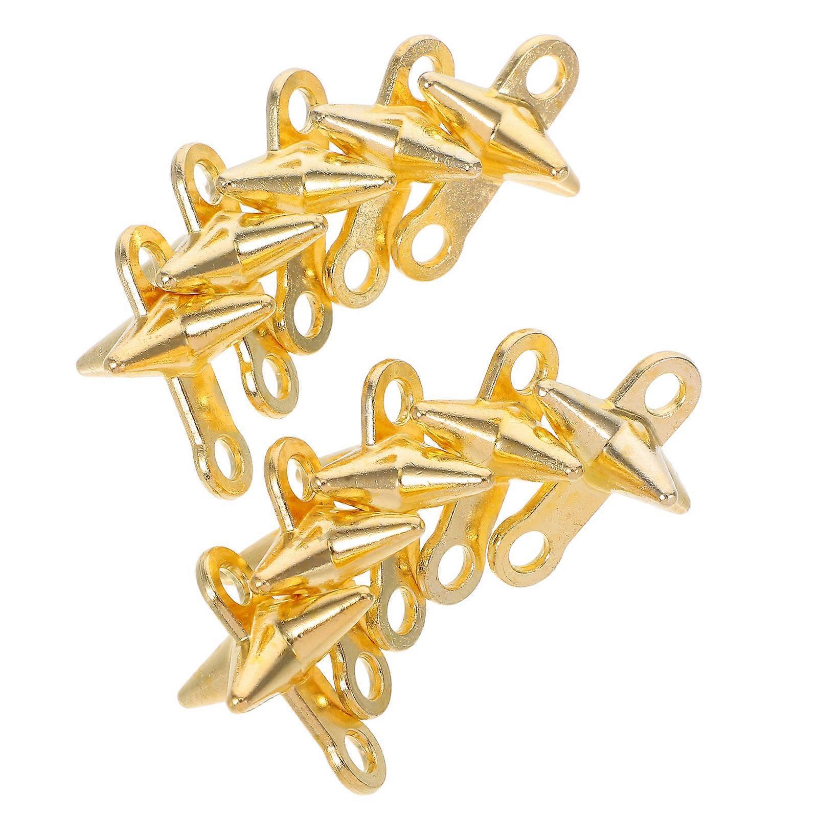 40 Pcs Wind Chime DIY Crafting Bells For Creative Decorations Perfect For Home Garden And Car Use Available In Durable Golden Alloy Material