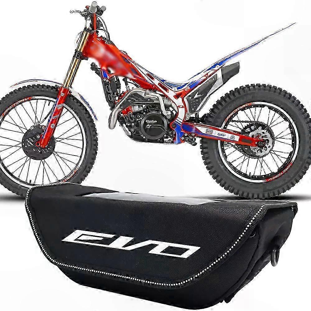 Waterproof Motorcycle Handlebar Bag for Travel and Navigation - Compatible with Beta EVO Models 125 to 300 Factory - White