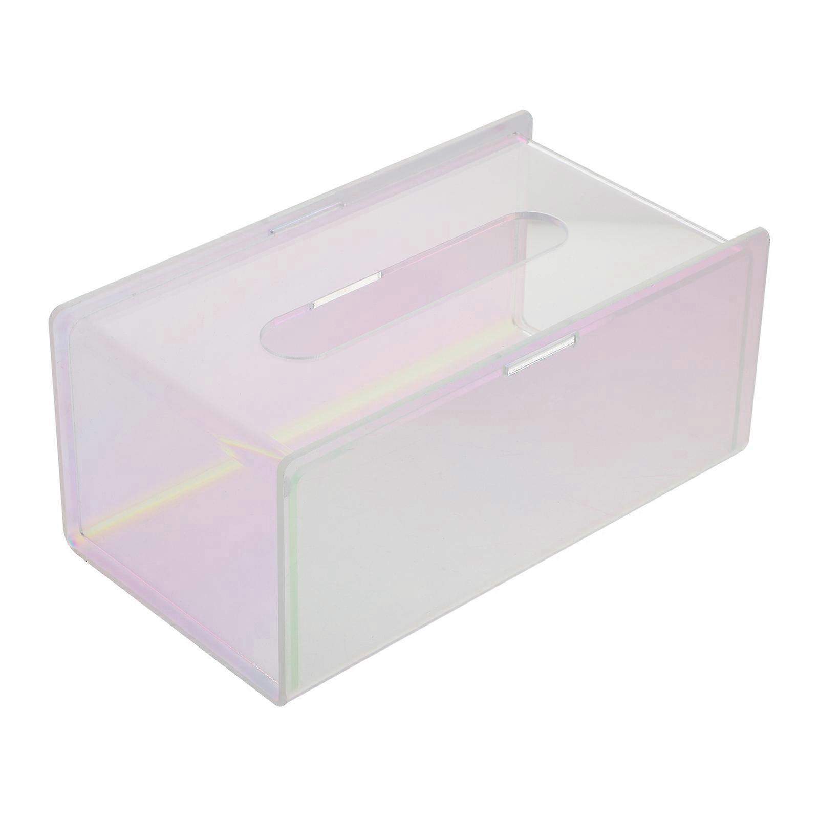 Acrylic Tissue Storage Box Pumping Carton for Storage 2Pcs Transparent