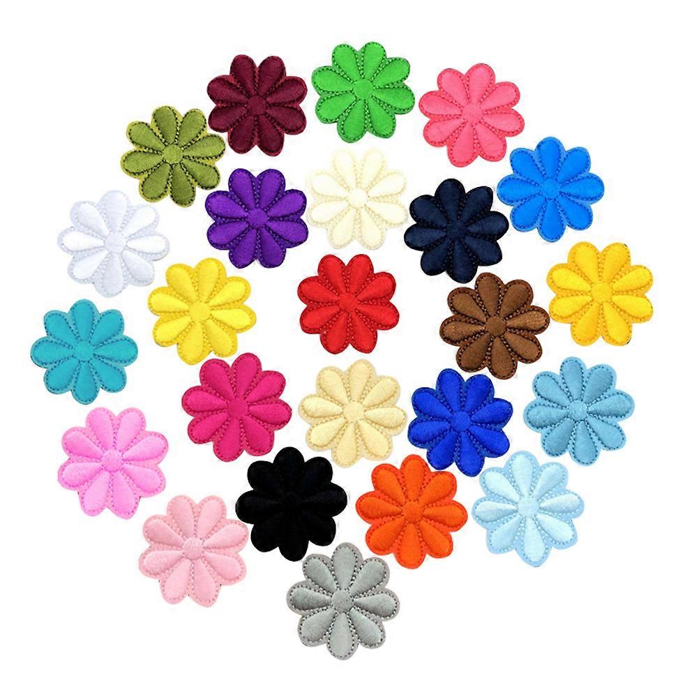 Cartoon Patches Assorted Flower Embroidered Sewing Patch for Clothes 40Pcs
