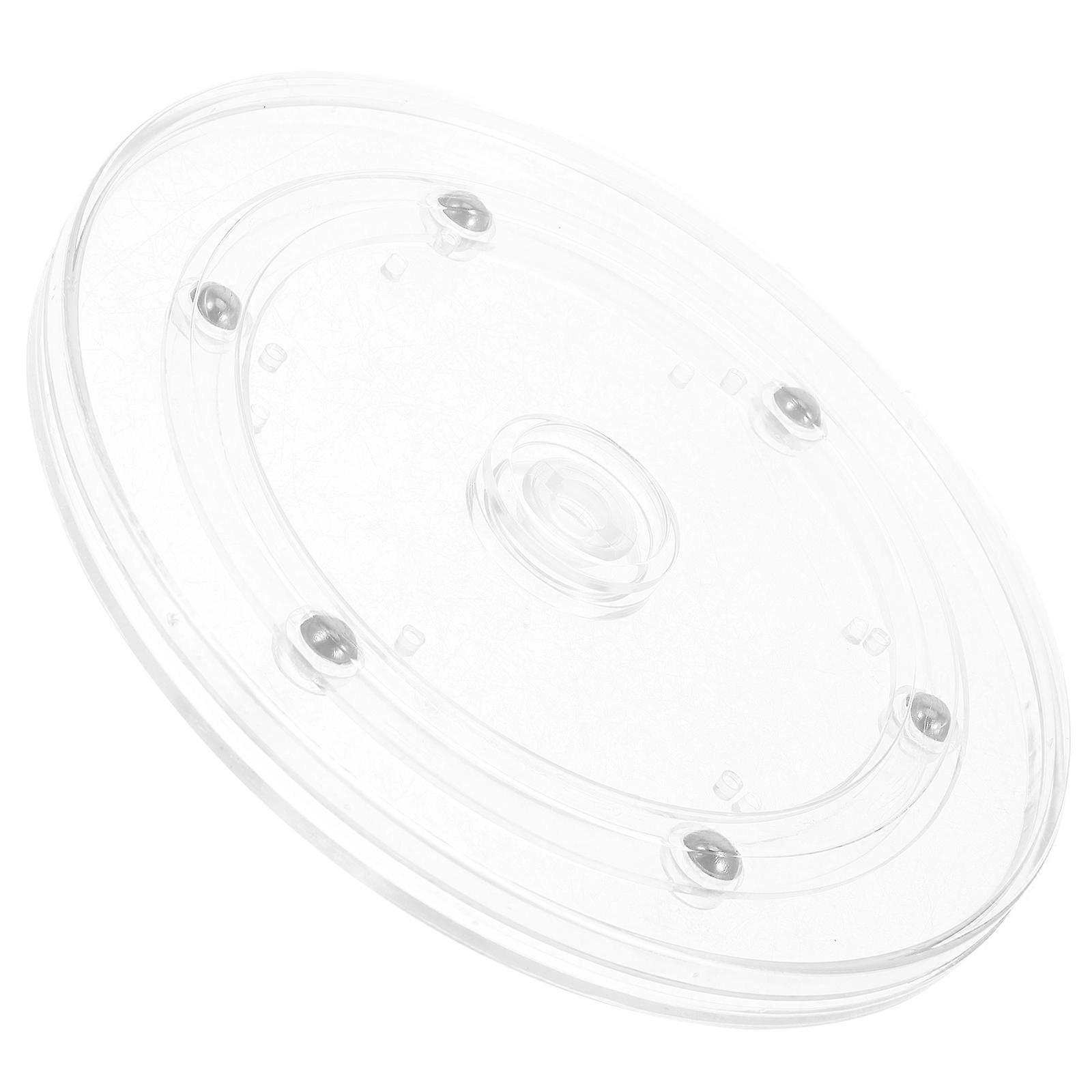 Transparent Acrylic Turntable Base for 360 Degree Rotation 3Pcs Included