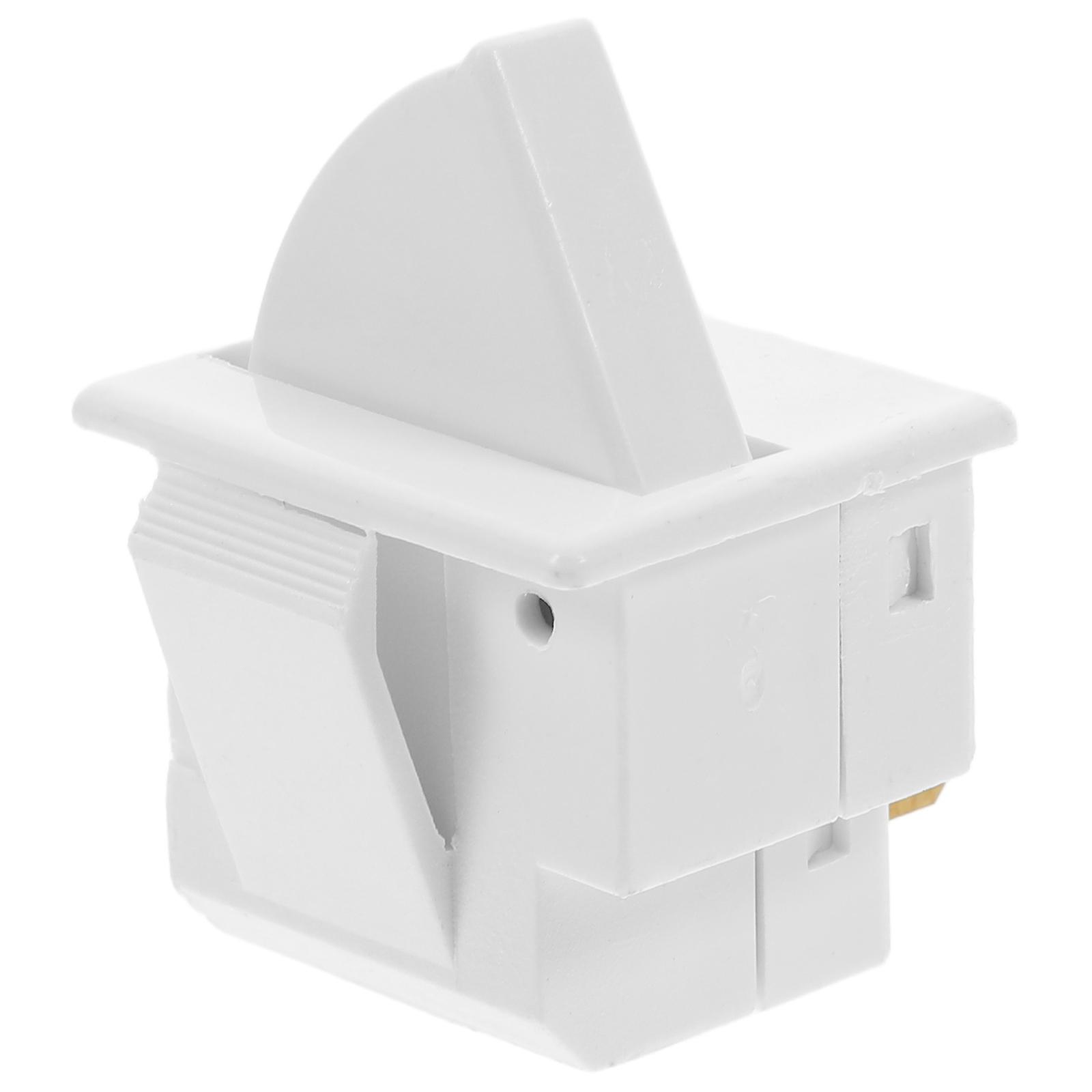 Refrigerator Door Light Switch for Power Control 2Pcs White Replacement