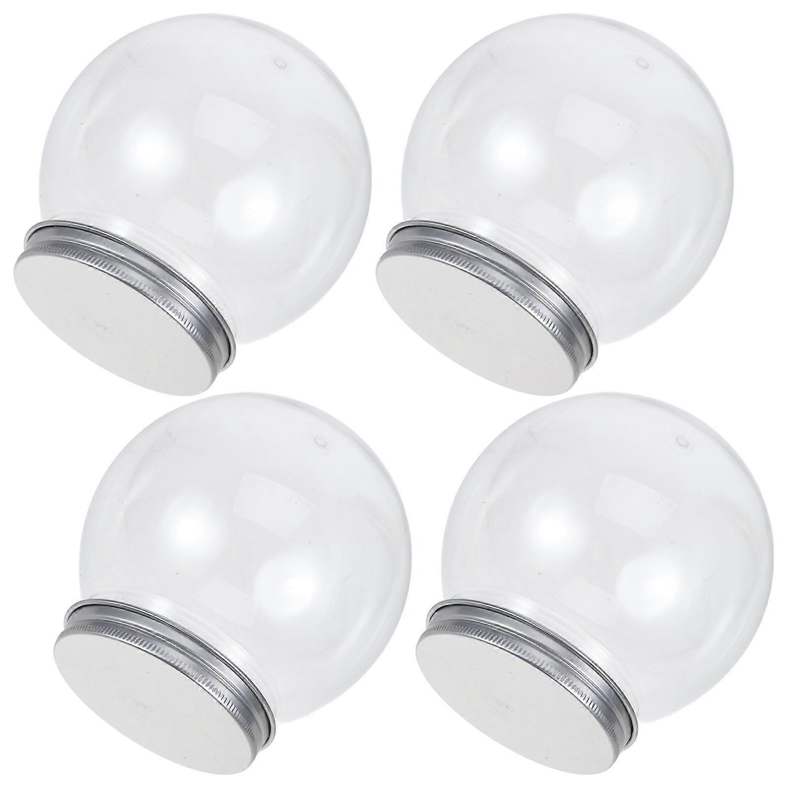 Plastvattenglob DIY snöglob för julpyssel 8 st