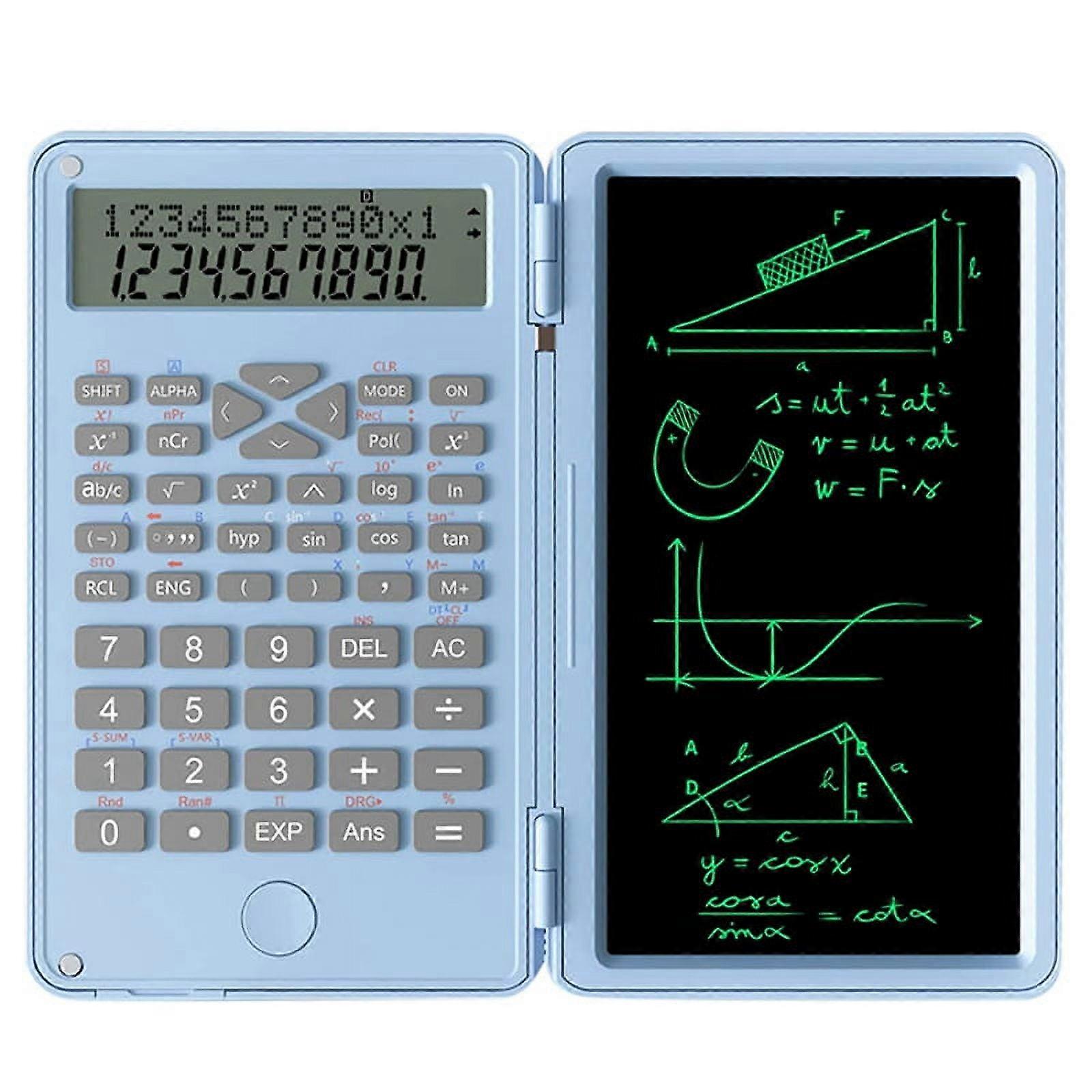 Scientific Calculators, 12-Digit LCD Display Pocket Office Desktop Calculator School Meeting and Study,Blue