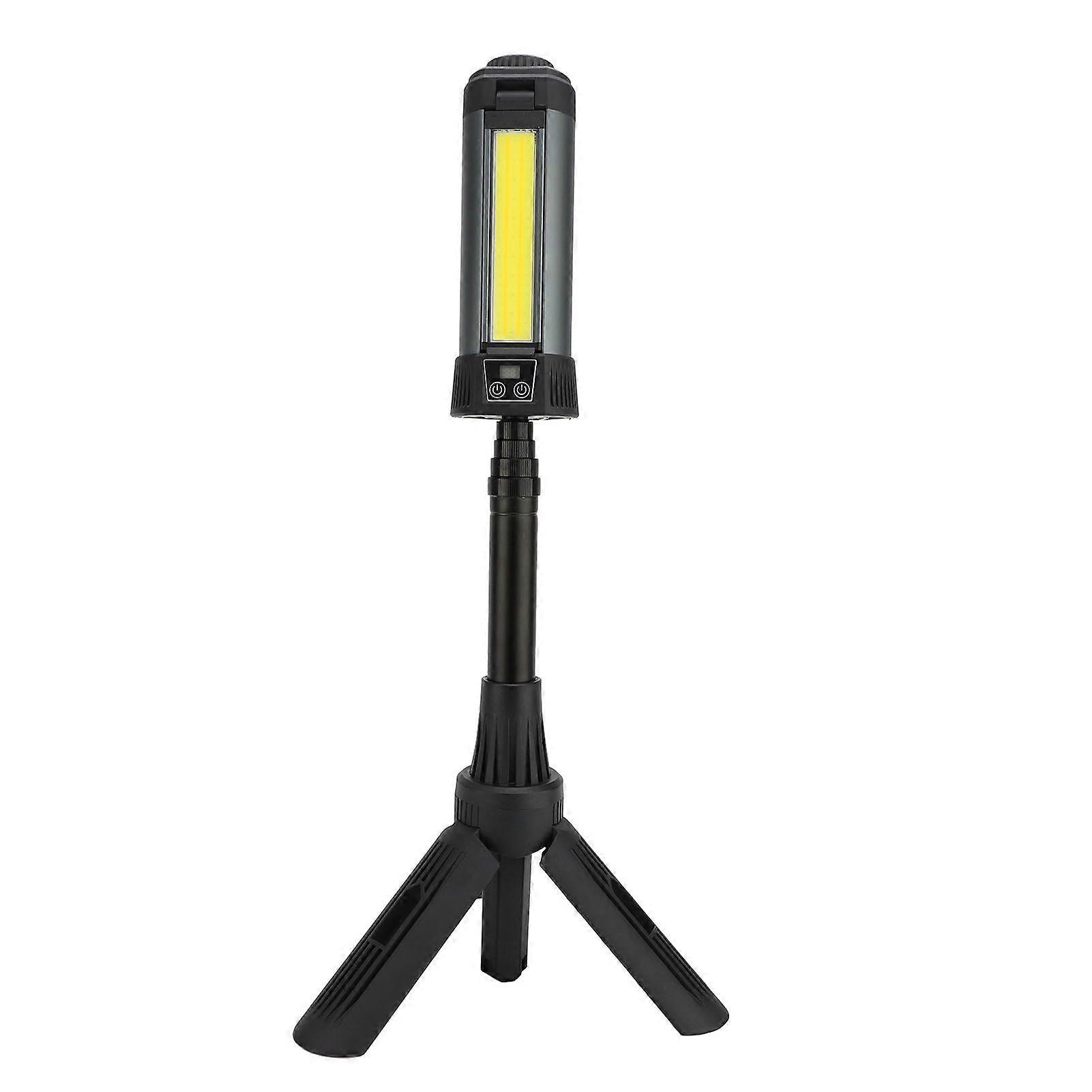 LED Work Light with Magnetic Stand 8002000LM 3 Color Temperatures Digital Display Rechargeable Rotatable Work Light