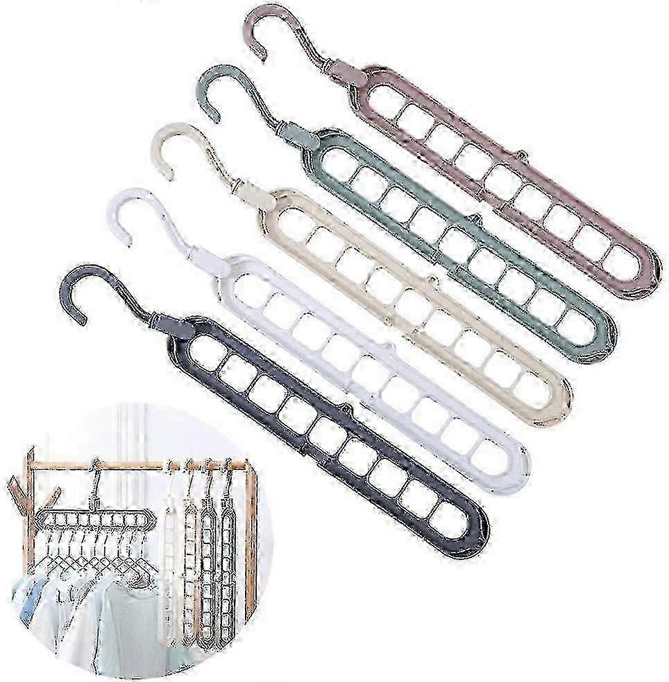 2025 5 Pack Space-Saving Multi Clothes Hangers