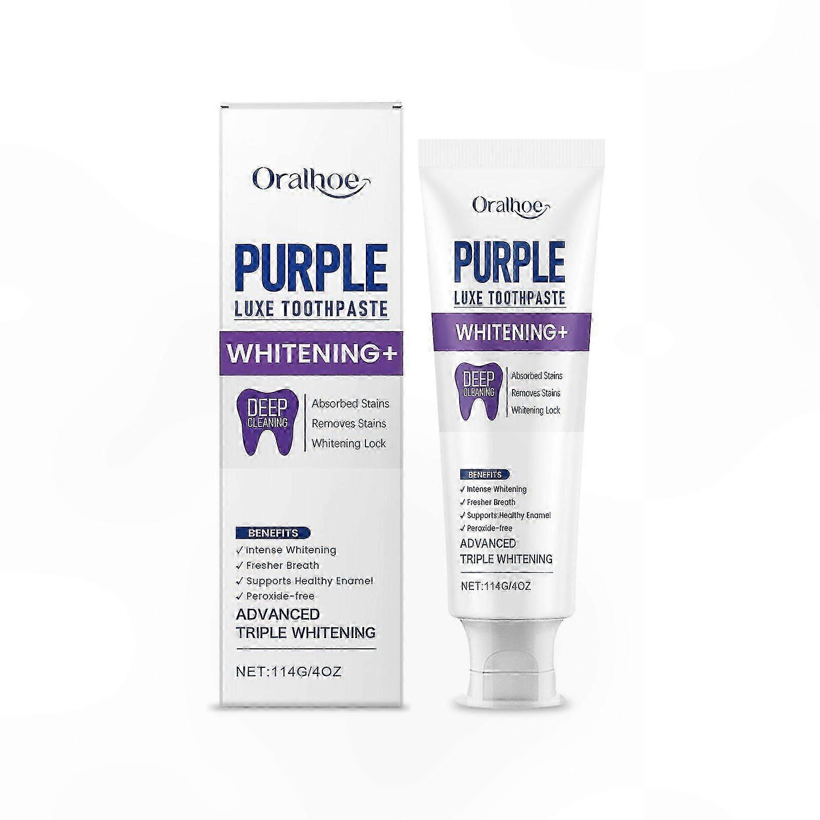 Advanced Whitening Toothpaste with Hydroxyapatite & Papaya Enzyme for Sensitive Teeth, Fresh Breath, Stain Removal