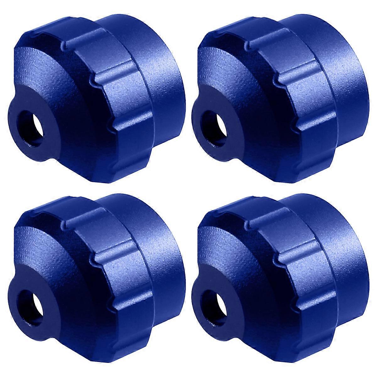 4pcs Metal Shock Cap Protector for RC Car, Blue
