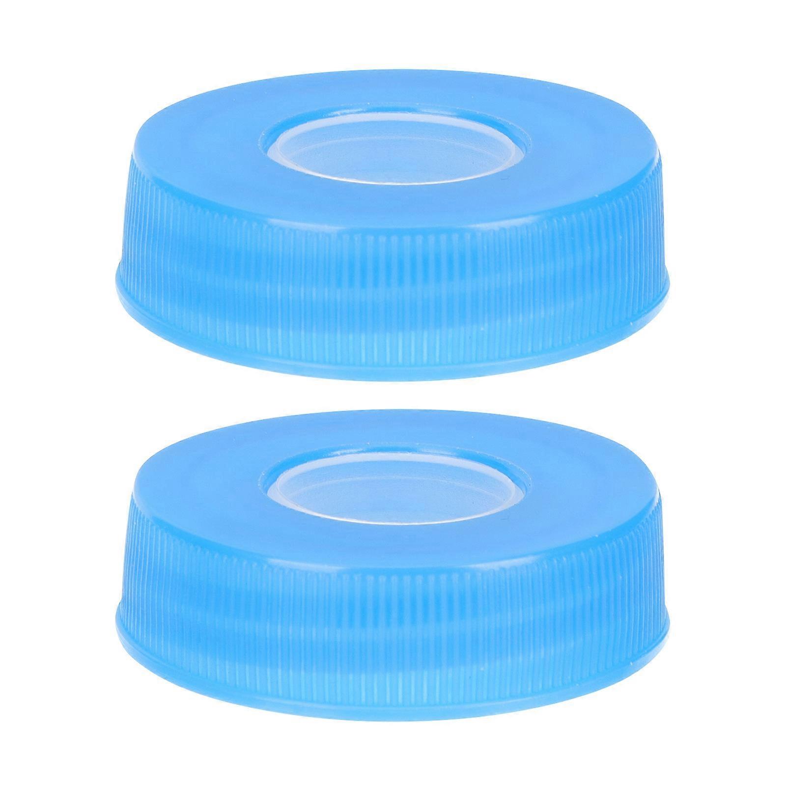 Leak-Proof Water Jug Caps for Bottles Protective Lids 10Pcs Blue