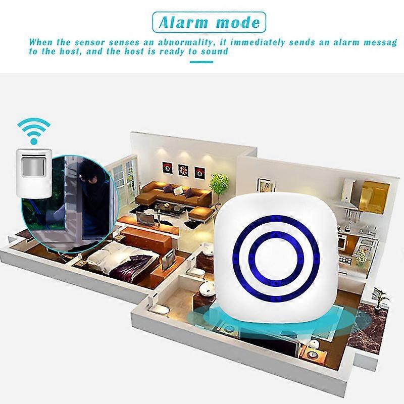 Infrared Sensor Doorbell Long Distance Volume Adjustable for Home Shop Convenience Store