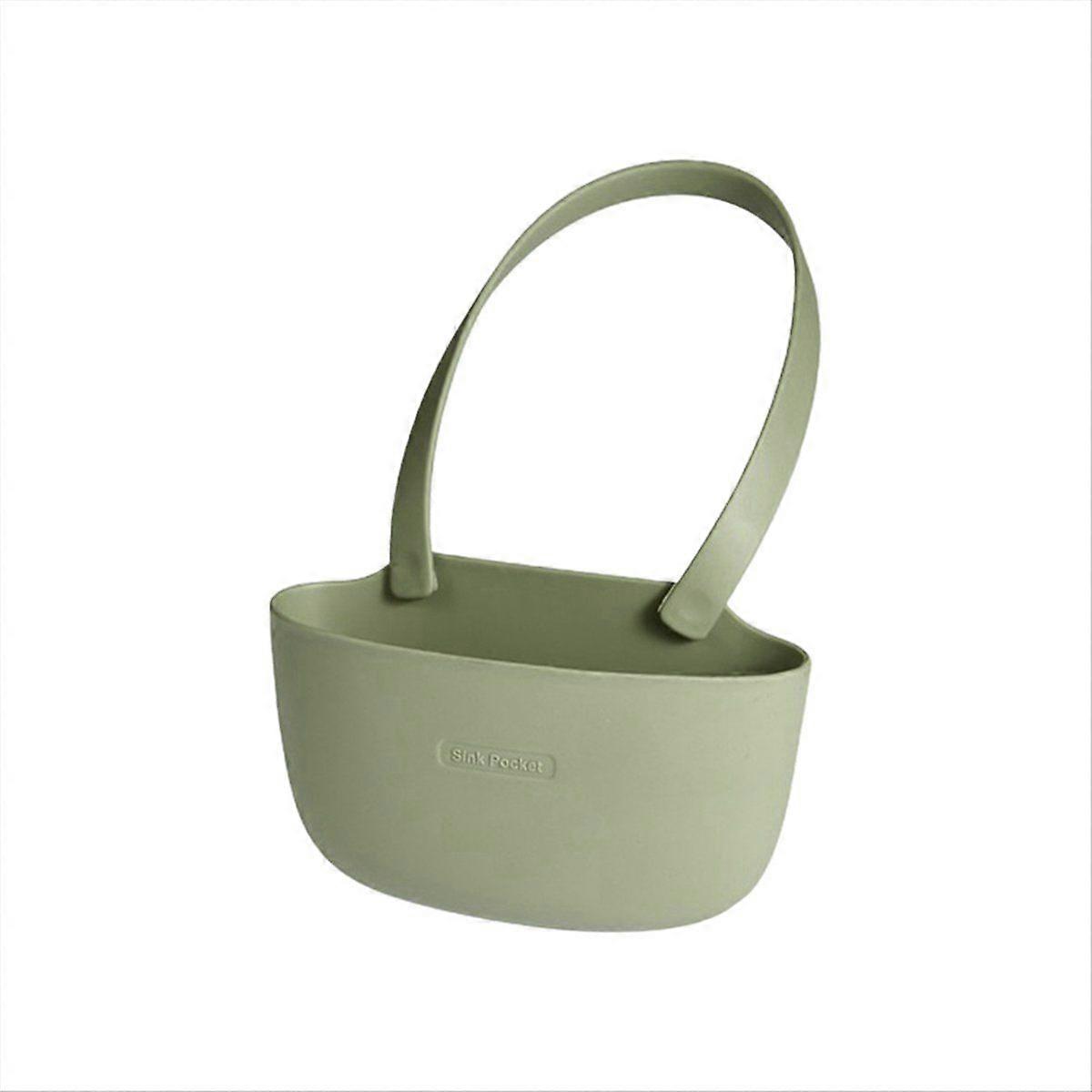 Green Kitchen Sink Sponges Soap Holder Bathroom Dish Drain