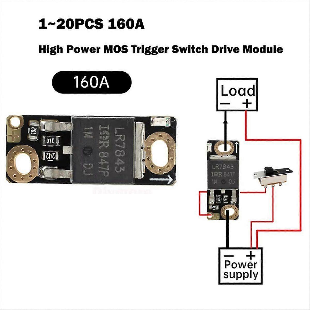 10PCS 160A High Power MOS Trigger Switch Drive Module Field Effect Tube PWM Regulation Electronic Switch Control Board