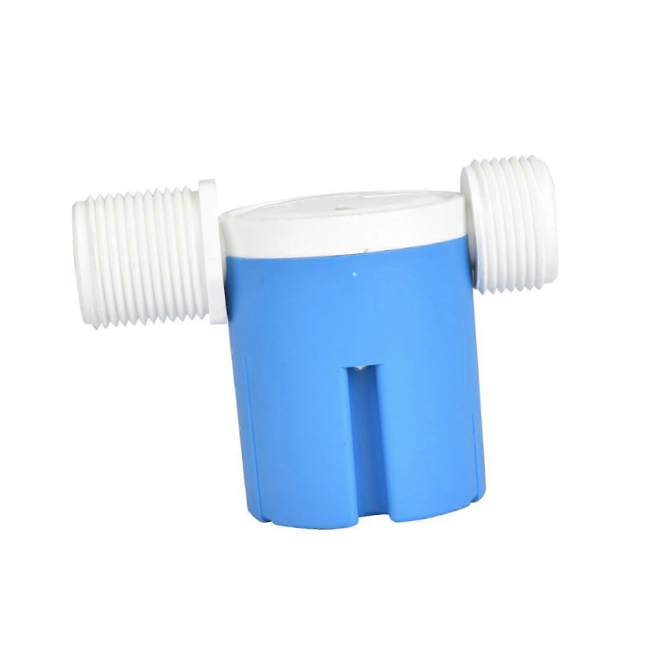 Blue Automatic Float Water Level Control Valve Plastic For Solar Water Tanks Pools Easy Installation No Electricity Needed