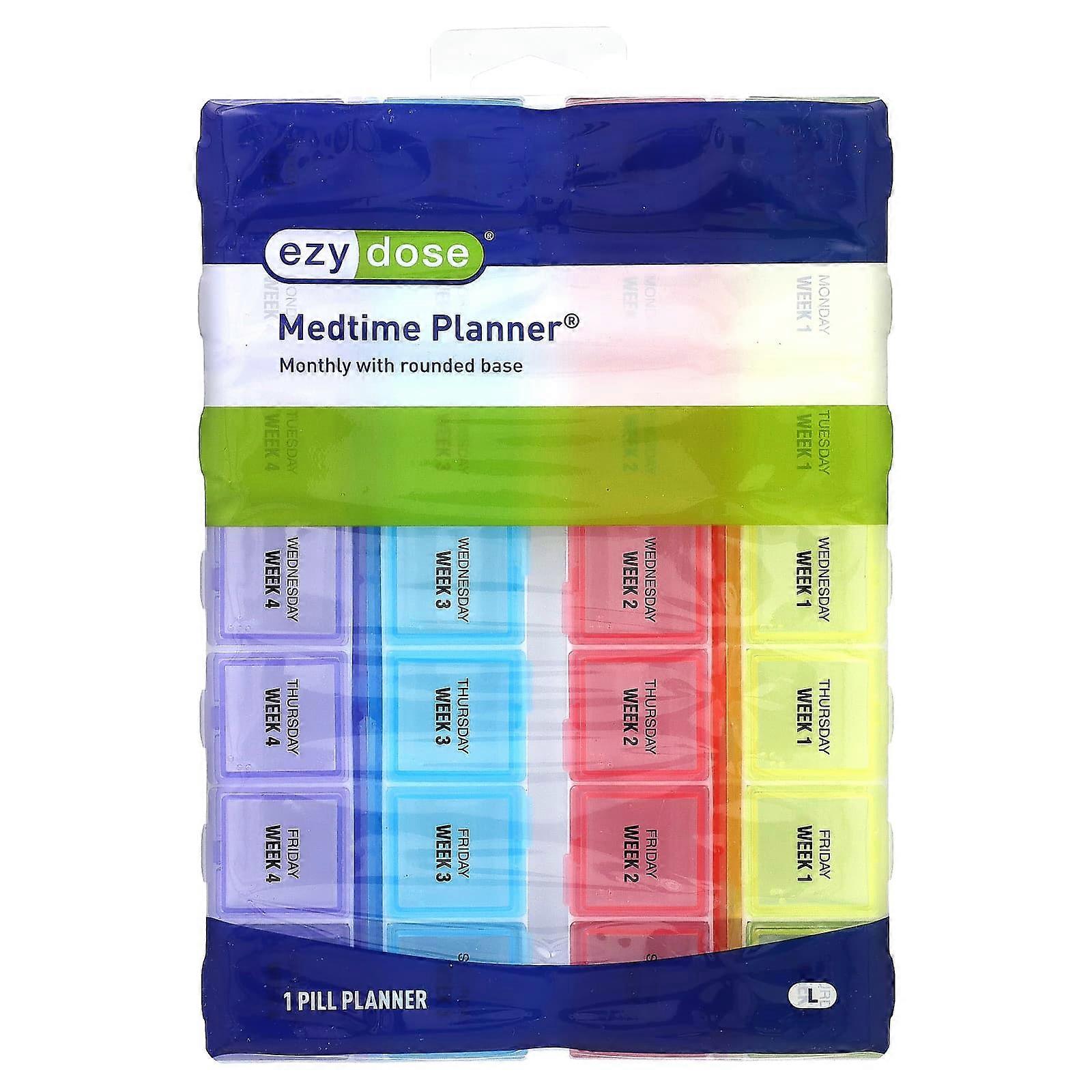 Monthly with Rounded Base Medtime Planner, Large, 1 Count