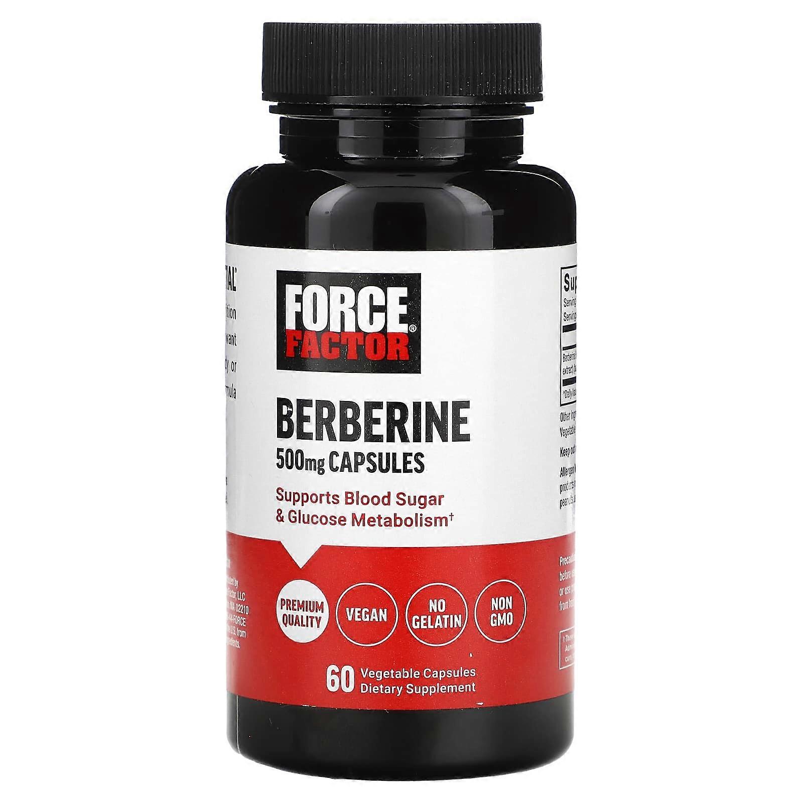 Berberine , 500 mg , 60 Vegetable Capsules
