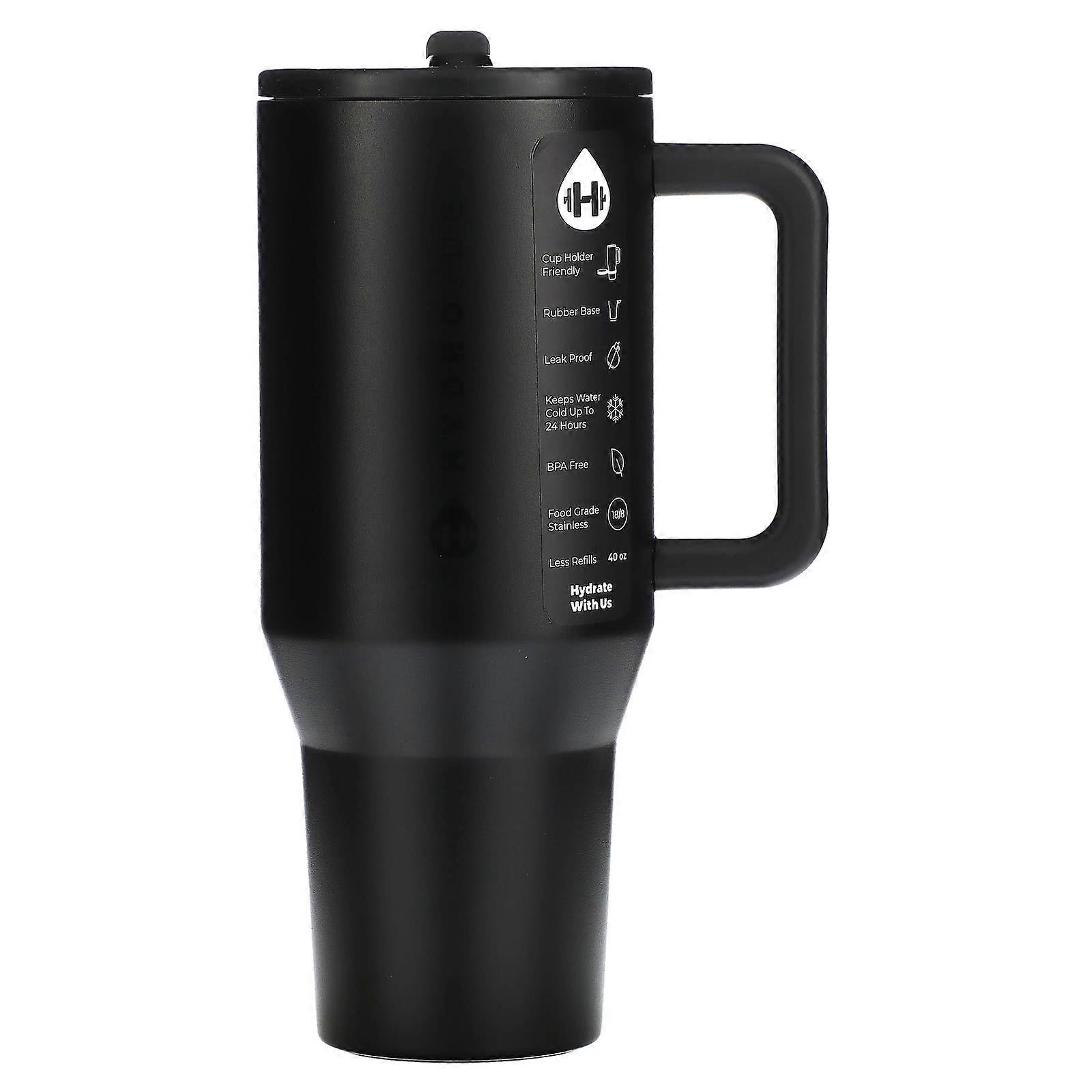 Traveler Tumbler, Black, 40 oz