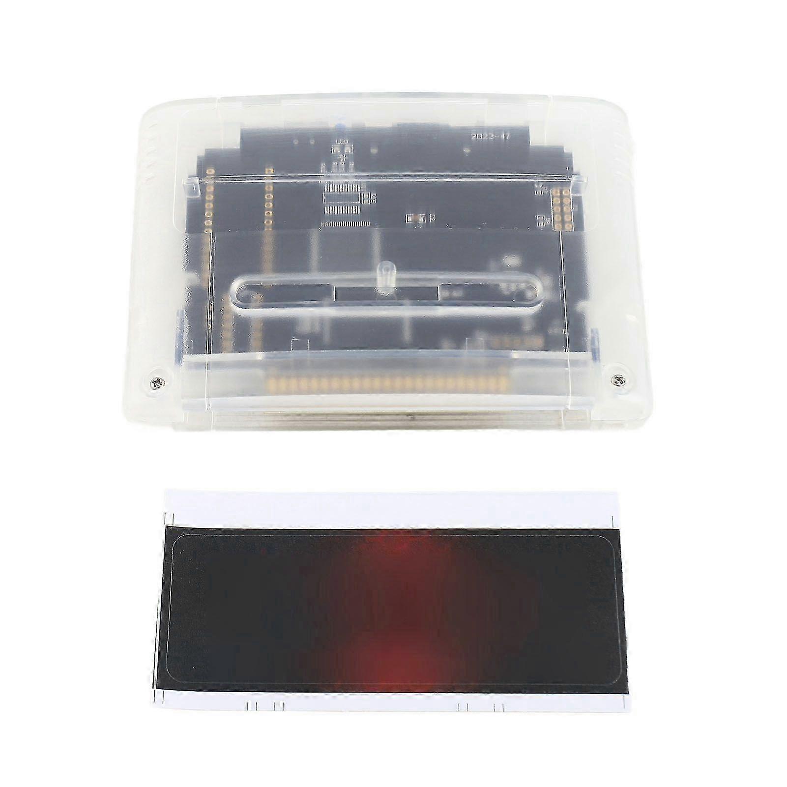 Game Cartridge Professional 3000 in 1 8GB Memory Card High Speed Multifunctional for SNES for SFC Gaming Console White Transparent