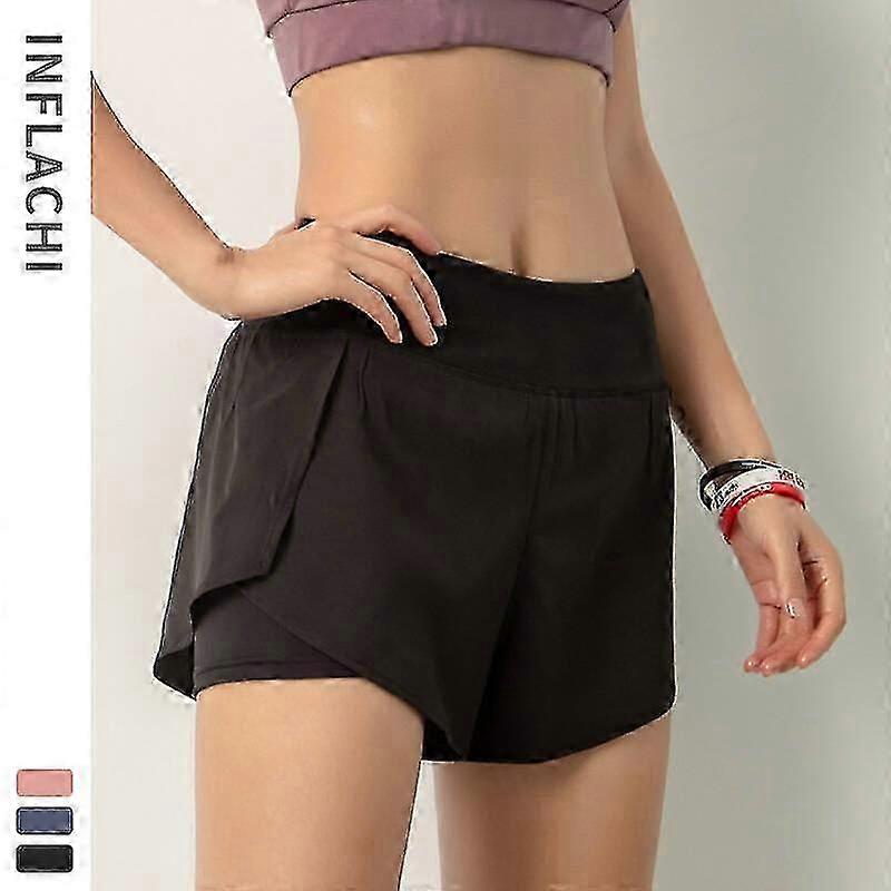 2-in-1 Women's Running Shorts with Phone Pocket DK07