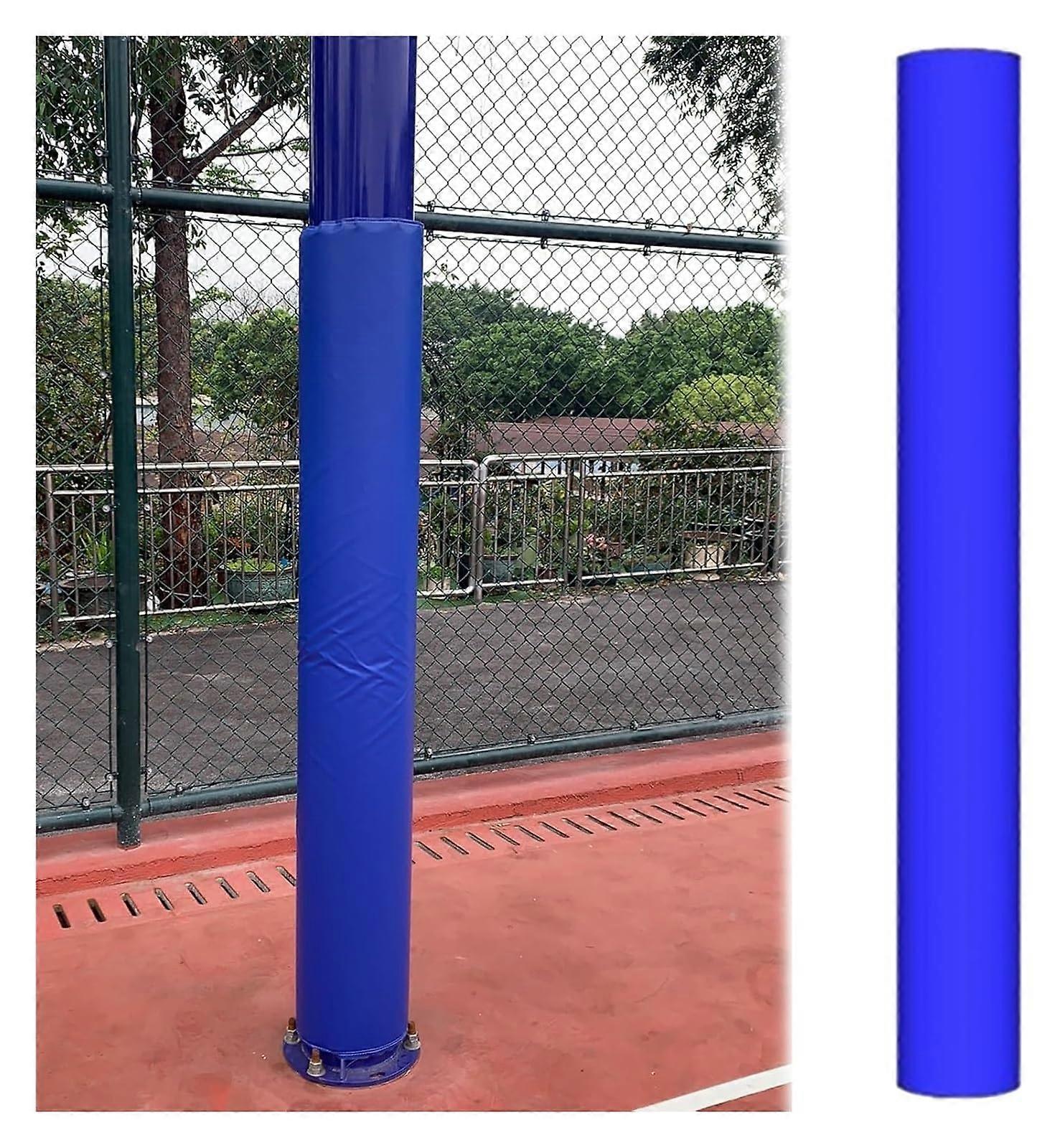 Removable Basketball Pole Padding For Player Protection, Fits Various Diameter Round Poles, 4.5 Inch Diameter, Blue