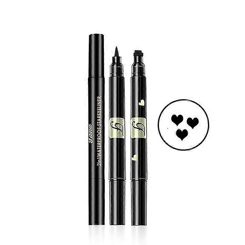 2 In 1 Eyeliner Stamp Starry  Liquid Eyeliner Stamp Triangle Seal