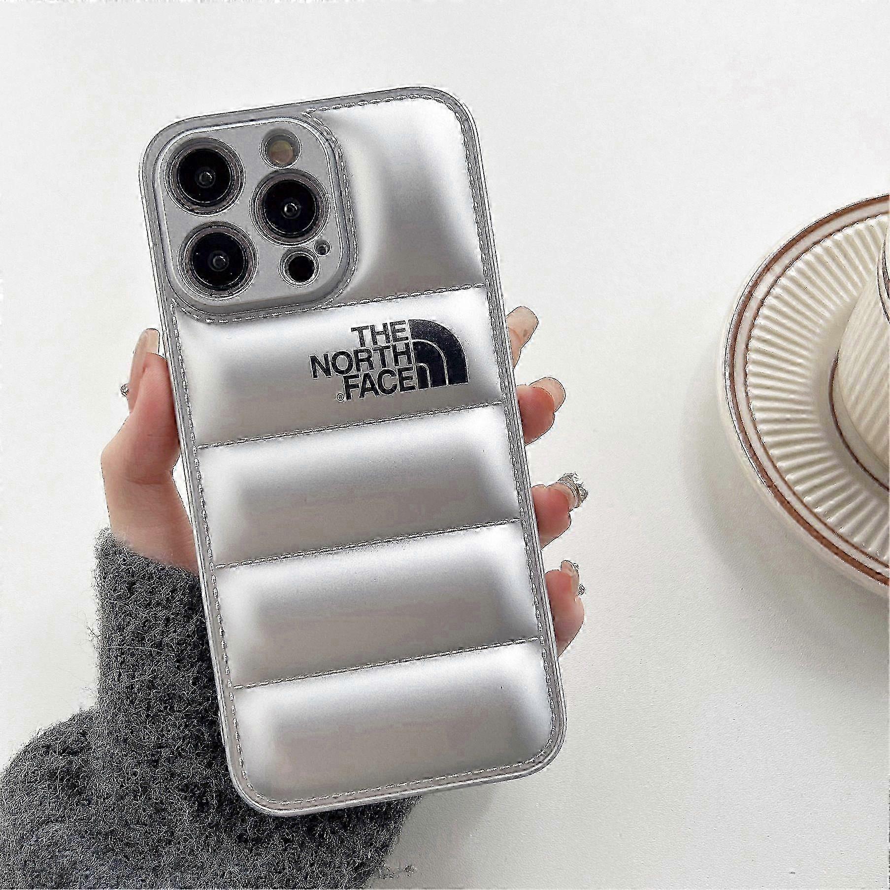 new Down jacket series compatible with Apple 16Pro mobile phone case anti-fall