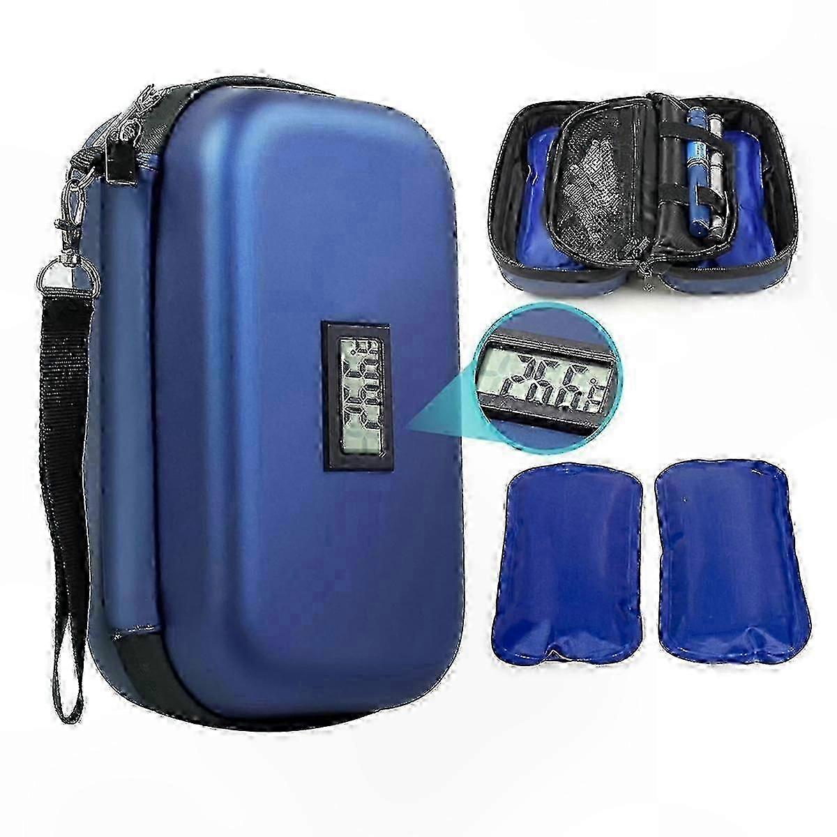 Portable Insulin Cooler Bag for Travel, Medication Storage with Temperature Control