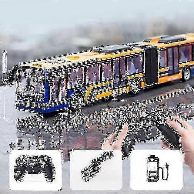 Jwl-wireless Remote Control Bus With Light Simulation Electric Large Double-decker Bus Toys For Boys Children Toy Rc Car